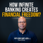 Video thumbnail showing a man in a navy polo beneath bold title: How Infinite Banking Creates Financial Freedom?